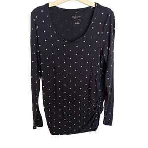 A Glow Maternity Top with Polka Dots Size Medium - Maternity